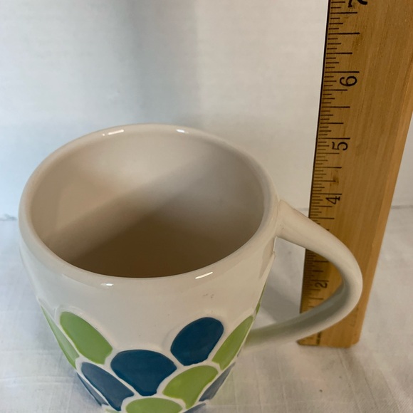 STARBUCKS | Embossed Siren Green and Blue Mug / Cup - Picture 8 of 8